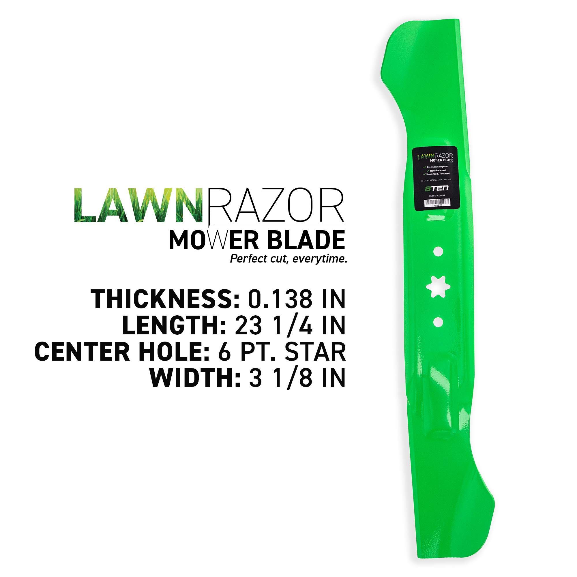 Amazon.com : 8TEN LawnRAZOR Blade for MTD Cub Cadet RZT L46 46